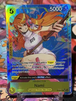 NAMI - One Piece TCG OP08-106 - AA Alt Art Super Rare SR - Two Legends - Image 1