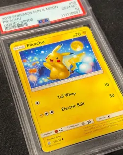PSA 10 Pikachu 56/236 Unified Minds 2019 Sun & Moon SM11 Pokemon Card - Image 4