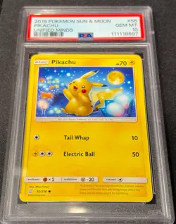 PSA 10 Pikachu 56/236 Unified Minds 2019 Sun & Moon SM11 Pokemon Card - Image 5