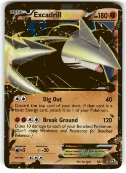 Excadrill EX 82/113 Legendary Treasures Ultra Rare Holo Pokemon Card LP - Image 1