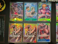 One Piece TCG CCG 15 Card Lot SR Rare Japanese - Image 2