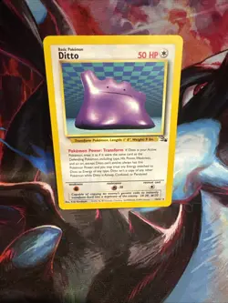 Pokemon TCG Ditto Card Regular Rare 18/62 Fossil 1999 WOTC Unlimited NM - Image 1