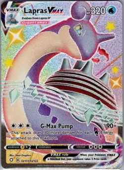 Lapras VMAX SV111/SV122 Shining Fates: Shiny Vault - Pokemon Card - NM - Image 1