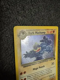 Pokemon TCG Dark Machamp Holo Rare TCG Vintage Card 10/82 (swirl) MP - Image 4