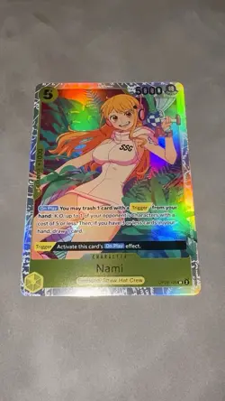 One Piece CCG Nami (SR) OP08-106 Two Legends Foil Card NM - Image 1