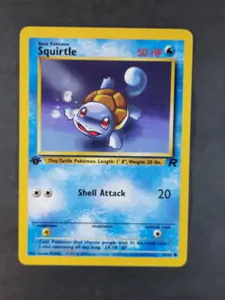 Pokemon Card TCG Team Rocket #68/82 Squirtle 1st Edition - Image 1