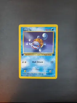 Pokemon Card TCG Team Rocket #68/82 Squirtle 1st Edition - Image 3