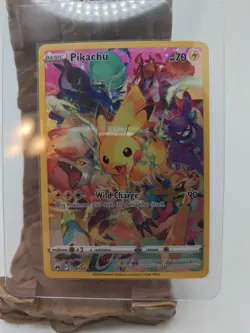 Pokemon Pikachu 160/159 NM/M Full Art Secret Rare Holo Wild Charge Card - Image 1