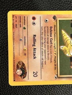 Pokemon TCG Brock's Sandshrew Gym Heroes 71/132 1st Edition Common Card WOTC - Image 3