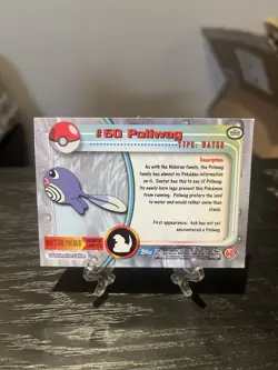 Poliwag #60 Holo Black Label - Pokemon Topps TV Animation MP - Image 2