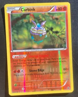 Carbink 49/124 Pokemon Fates Collide Reverse Holo Rare TCG LP - Image 1