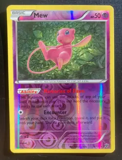 Mew 29/124 Pokemon Fates Collide Reverse Holo Rare TCG LP - Image 1