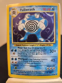 Poliwrath 13 Base Set Holo Rare Pokemon TCG Near Mint - Image 2