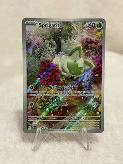 Pokemon Sprigatito Illustration Rare Full Art Holo 196/193 Sv02: Paldea Evolved - Image 1