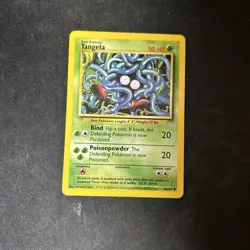 Pokemon Base Set Unlimited 66/102 Tangela Common D11 - Image 1