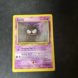 Gastly 50/102 Base Set Unlimited Common Wotc Vintage Pokemon D11 - Image 1