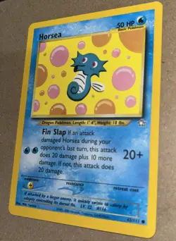 Pokemon TCG Horsea 62/111 - Neo Genesis Unlimited - Common - Image 1