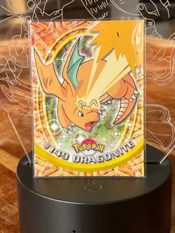 Dragonite #149 Pokemon Topps 1999/2000 TV Animation Blue Logo Series 1 - Image 1
