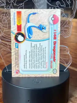 Dragonair #148 Pokemon Topps 1999/2000 TV Animation Blue Logo Series 1 - Image 2