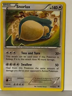 Snorlax 77/124 XY - Fates Collide NM Pokemon Fast Shipping - Image 1