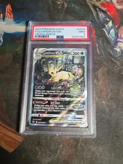 PSA 9 Leafeon Vstar GG35/GG70 Pokemon Crown Zenith Galarian Gallery Sword Shield - Image 1