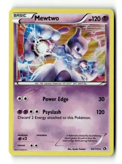 Mewtwo Holo Rare Legendary Treasures 53/113 MP Pokemon TCG - Image 1