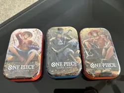 One Piece Tin Pack Set Vol 2 Set of 3 | TS-02 OP-13 | Sealed Bandai Ships Fast - Image 1