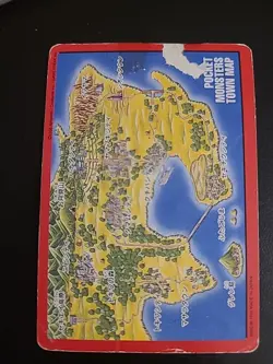 Charizard & Blastoise Town Map Pokemon Japanese Bandai Carddass 1996 DMG Set - Image 4