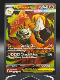 Mega Camerupt ex - 156/132 - Ultra Rare - Mega Evolutions - Pokemon Card -NM/M 2 - Image 1