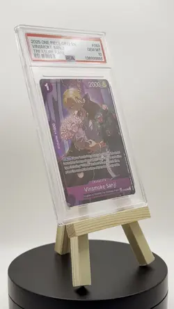 VINSMOKE SANJI 2025 ONE PIECE TREASURE RARE OP12-063 PSA 10 Q1980 - Image 2
