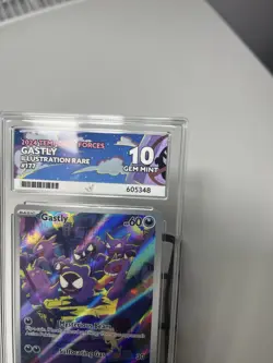 Pokemon TCG Illustration Rare Gastly 177/162 Temporal Forces ACE10 Gem Mint - Image 5