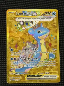Lapras ex 164 - Scarlet & Violet Holo Black Star Promo Gold - NM Pokemon TCG - Image 1