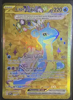 Pokemon TCG Lapras EX 165 Black Star Promo UR Scarlet & Violet Promos NM - M - Image 1