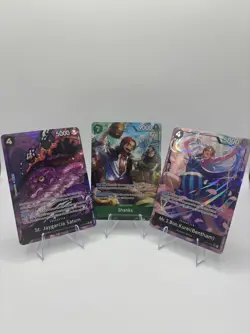 Bandai One Piece Card Game Foil Character Lot Saturn Shanks Bentham OP13 OP14 - Image 1