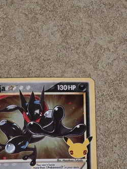 [ NM ] Greninja Gold Star Celebrations Black Star Promo SWSH 144 Pokemon Card - Image 2