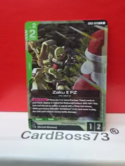 Zaku II FZ GD03-020 Rare Steel Requiem Gundam Card Game - Foil - Image 2
