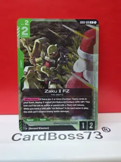 Zaku II FZ GD03-020 Rare Steel Requiem Gundam Card Game - Foil - Image 4