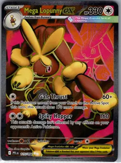 Mega Lopunny ex 115/094 ME02: Phantasmal Flames - Pokemon Card - NM - Image 1