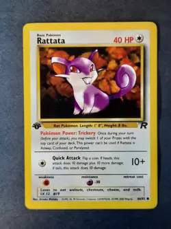 Rattata #66 1st Edition Team Rocket Original Series WOTC Pokemon Card TCG - Image 1