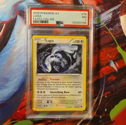 PSA 7 NM Lugia 78/124 Pokemon 2016 Fates Collide Card - Image 1