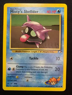 MISTY'S SHELLDER - 089/132 - GYM HEROES - POKEMON CARD - LP - Image 1