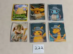 6 Pokemon x Van Gogh Black Star Promo ACG Art Card - read description - Image 1
