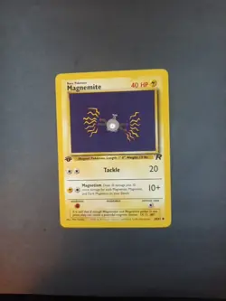 Pokemon Card Team Rocket 1st Edition Regular Finish Magnemite 60/82 NM - Image 3