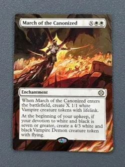 March of the Canonized MTG The Lost Caverns of Ixalan Hand Painted Altered Art v - Image 1
