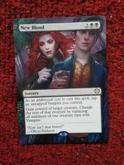 New Blood MTG The Lost Caverns of Ixalan Commander Hand Painted Full Altered Art - Image 2