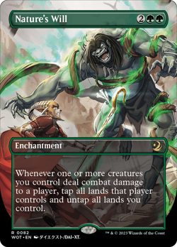 Nature's Will (Anime Borderless) [Wilds of Eldraine: Enchanting Tales] Magic MTG - Image 1