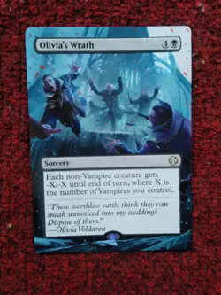 Olivia's Wrath MTG The Lost Caverns of Ixalan Commander Hand Painted Altered Art - Image 2