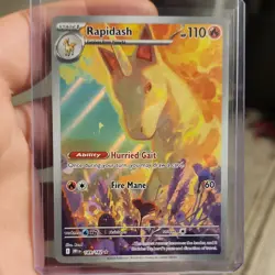 Pokemon Rapidash 189/182 SV10 Destined Rivals Holo Illustration Rare 110 HP - Image 1