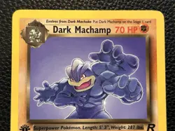 Pokemon Dark Machamp TCG 27/82 1st Edition Nonholo Rare Rocket - Image 2