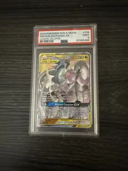 2019 POKEMON SUN & MOON COSMIC ECLIPSE #156 ARCS/DLGA/PALKIA GX COSMIC ECLIPSE - Image 1